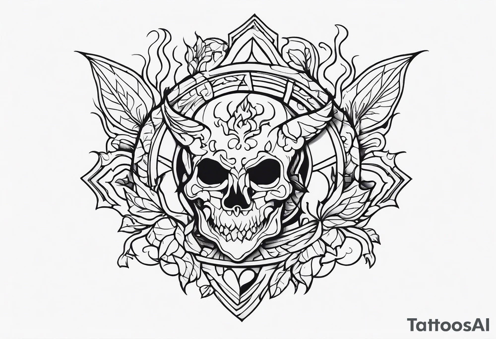 Embodiment of hell tattoo idea