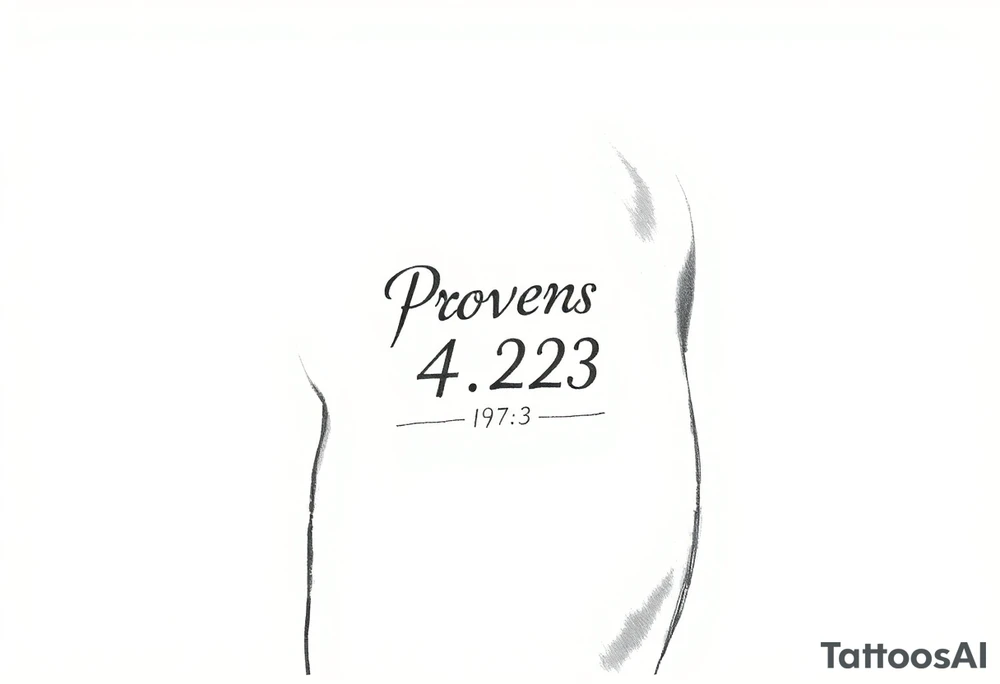 Proverbs 4:23 tattoo idea