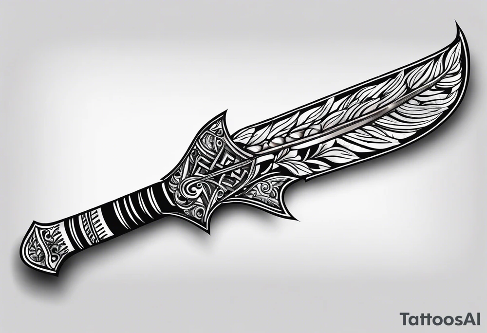 Spear tattoo idea