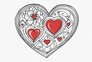 Mom heart tattoo idea