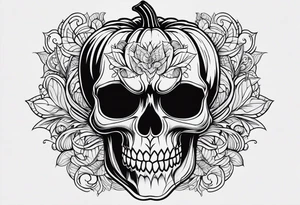 Anglais
dessine-moi un tatouage noir et blanc d'une citrouille avec une tête de mort qui fait peur
draw me a black and white tattoo of a pumpkin with a scary skull tattoo idea