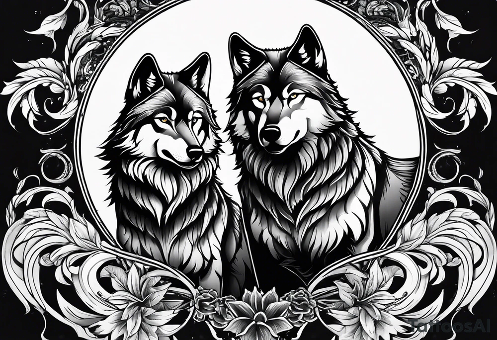 Wolves tattoo idea