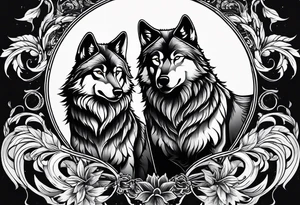 Wolves tattoo idea