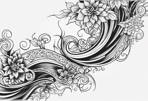 Vines crawling up the arm. tattoo idea