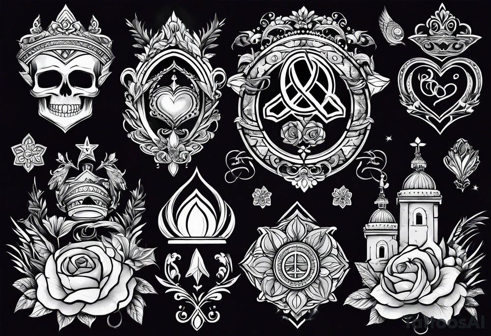 Tattoos to represent love, peace and humanity tattoo idea