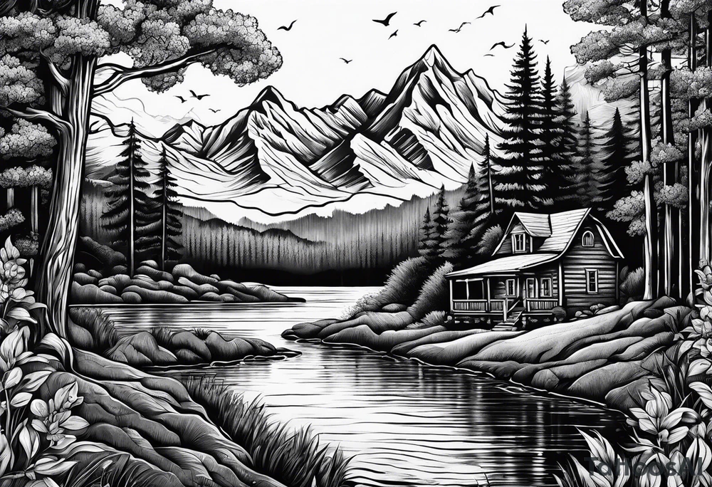 Tennessee landscape tattoo idea