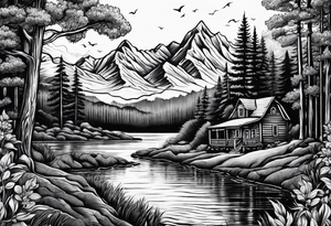 Tennessee landscape tattoo idea
