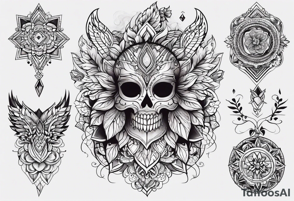 Одиночество  поиск пути закрытость tattoo idea