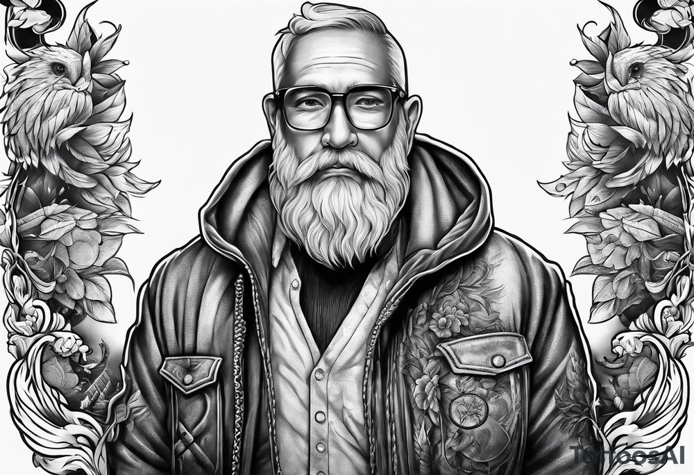 Lung cancer and father tattoo idea