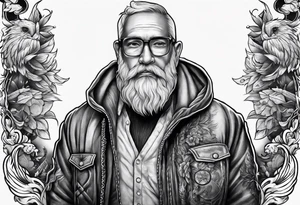 Lung cancer and father tattoo idea