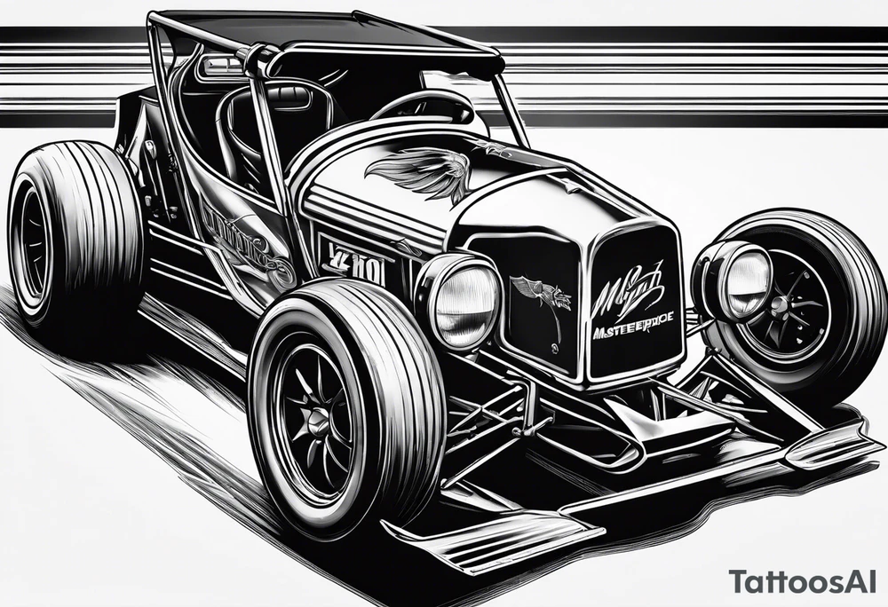 Micro sprint car with #2 tattoo idea