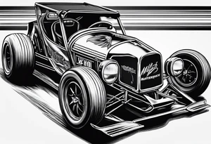 Micro sprint car with #2 tattoo idea