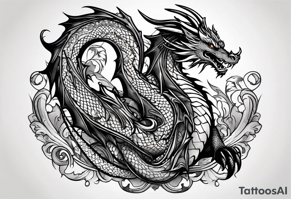 Dragon tattoo idea
