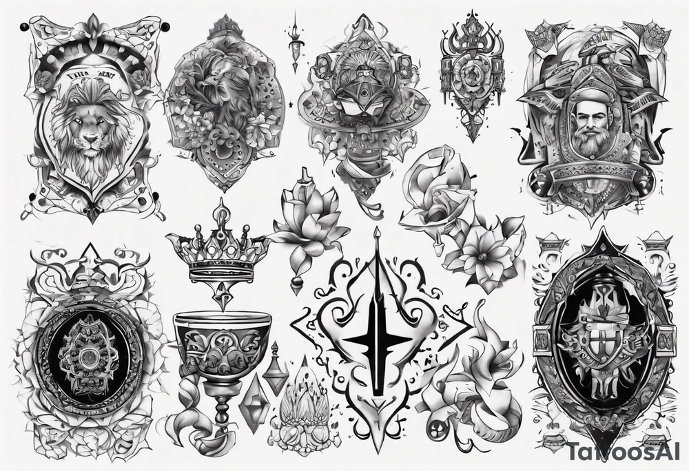 king royal morocco back tattoo idea