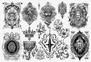 king royal morocco back tattoo idea