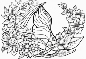 chili pepper, tiger, flowers tattoo idea