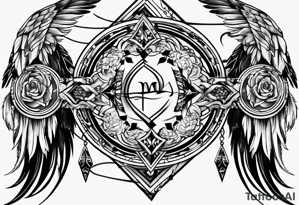 W with arrows tattoo idea