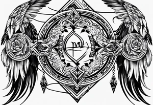 W with arrows tattoo idea