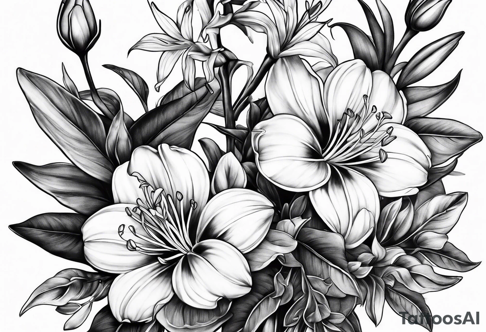 Honeysuckle tattoo idea