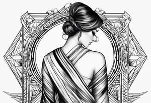 Don’t Look Back in writing tattoo idea