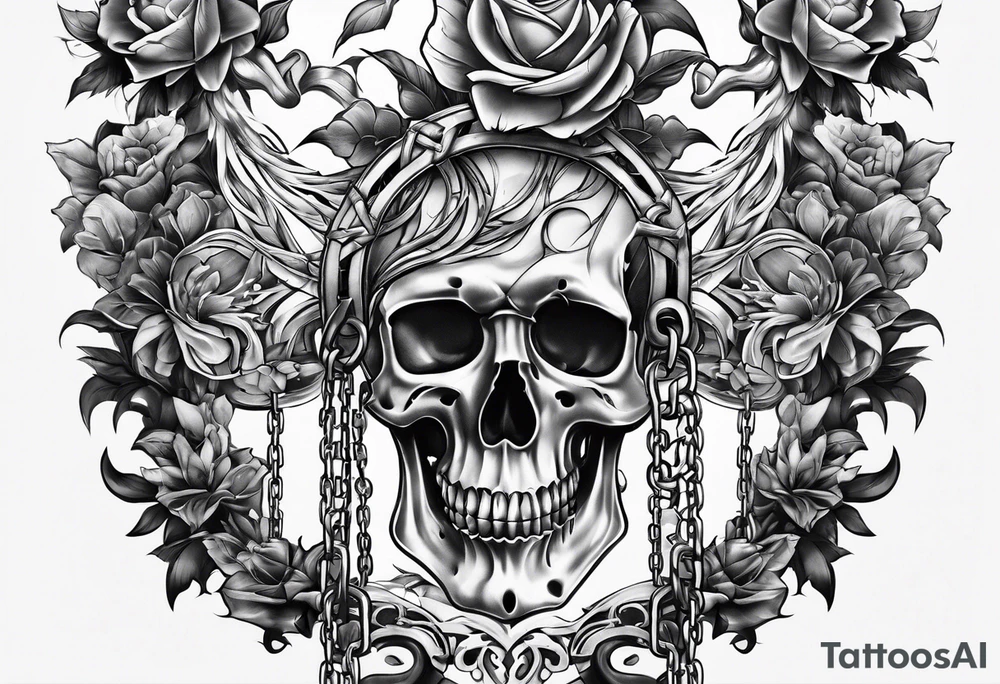 Broken chain tattoo idea