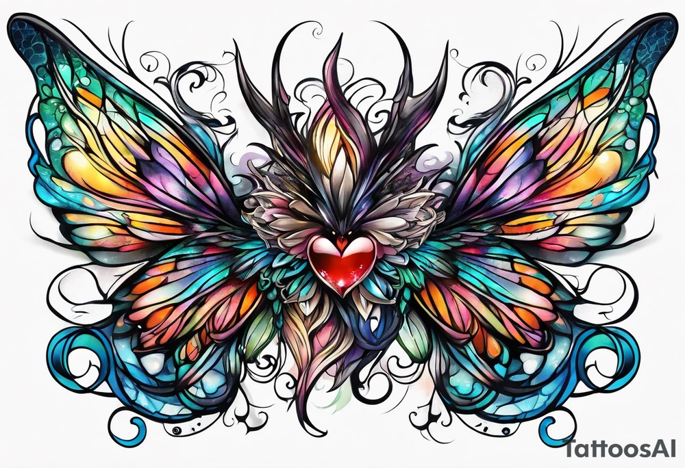 Evil fairy tattoo idea