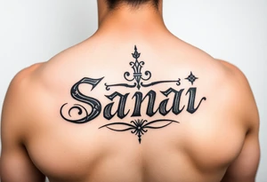 Sanai name tattoo tattoo idea