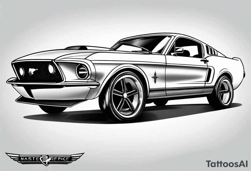 Mustang car tattoo idea