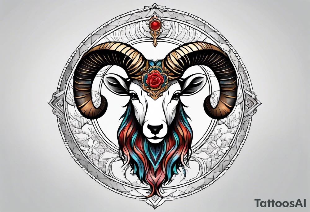 Zodiac aries tattoo idea