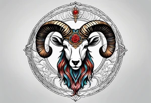 Zodiac aries tattoo idea