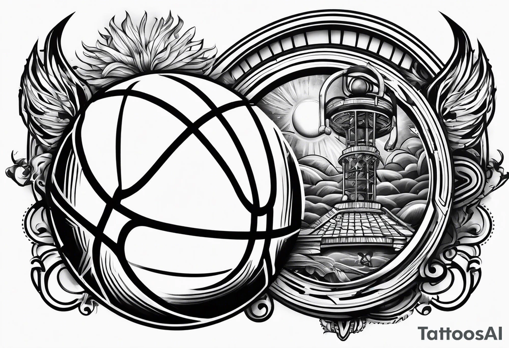 Basketball tattoo idea