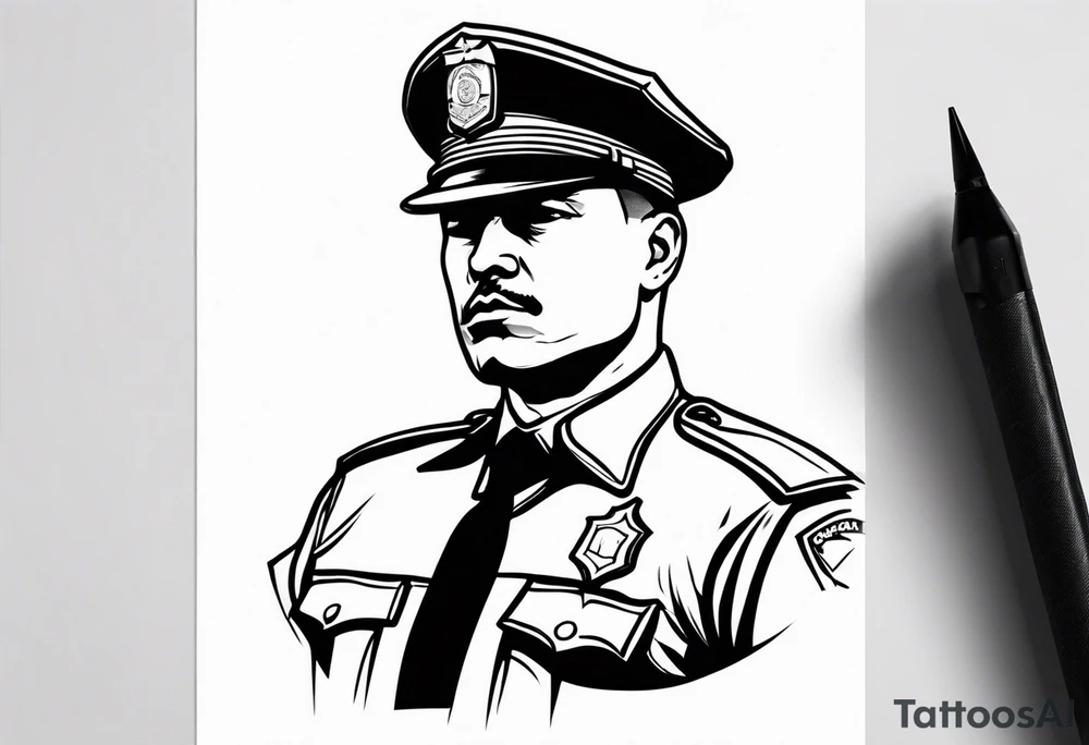 policeman tattoo idea