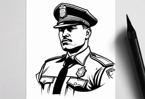 policeman tattoo idea