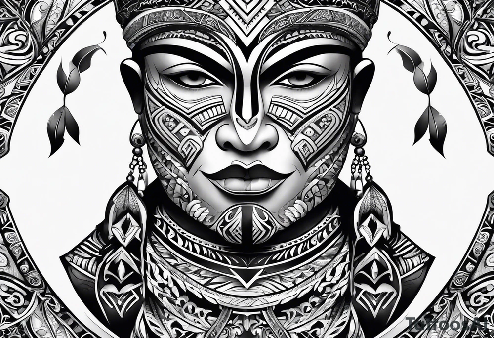 Polynesian tribal tattoo idea