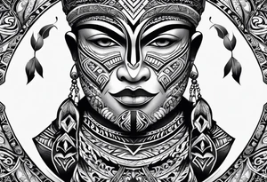 Polynesian tribal tattoo idea