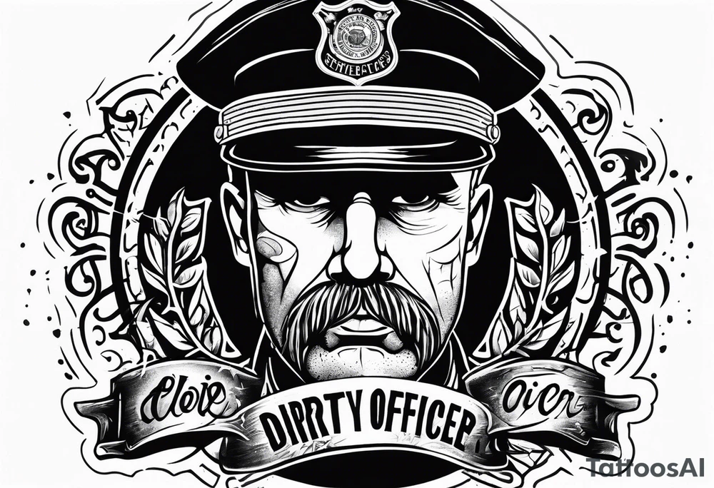 dirty officer tattoo idea