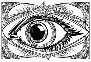 eye flash sheet tattoo idea