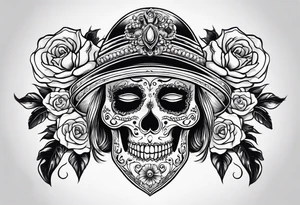 santa muerta tattoo idea