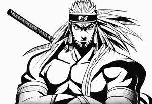 Sage mode jiraiya from the anime naruto tattoo idea