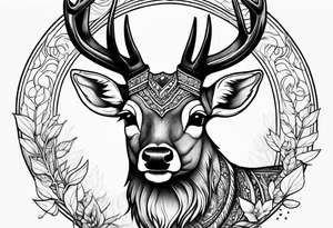A deer that is big tattoo idea