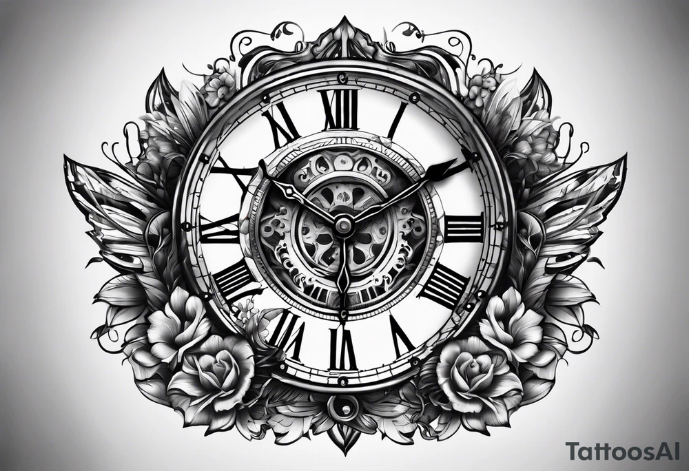 Clock tattoo idea