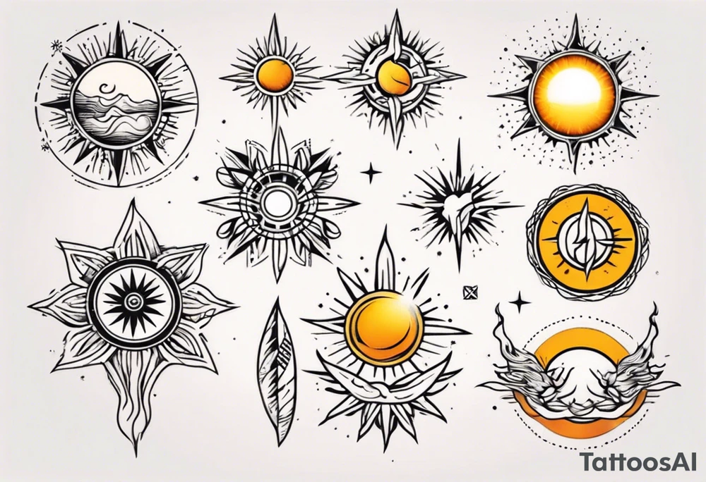 sonne tattoo idea