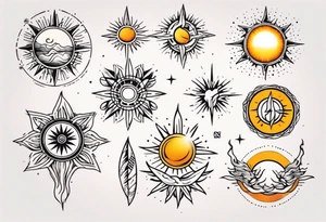 sonne tattoo idea
