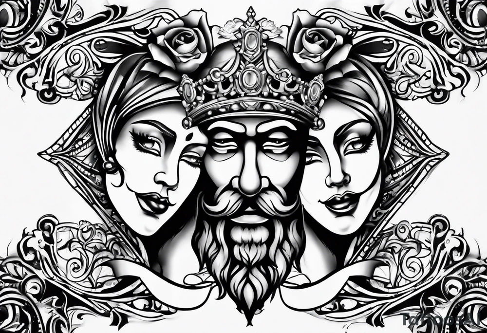 Comedy and Tragedy tattoo idea