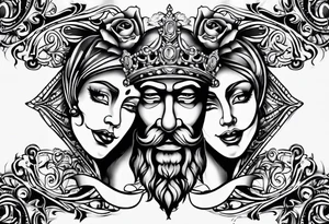 Comedy and Tragedy tattoo idea