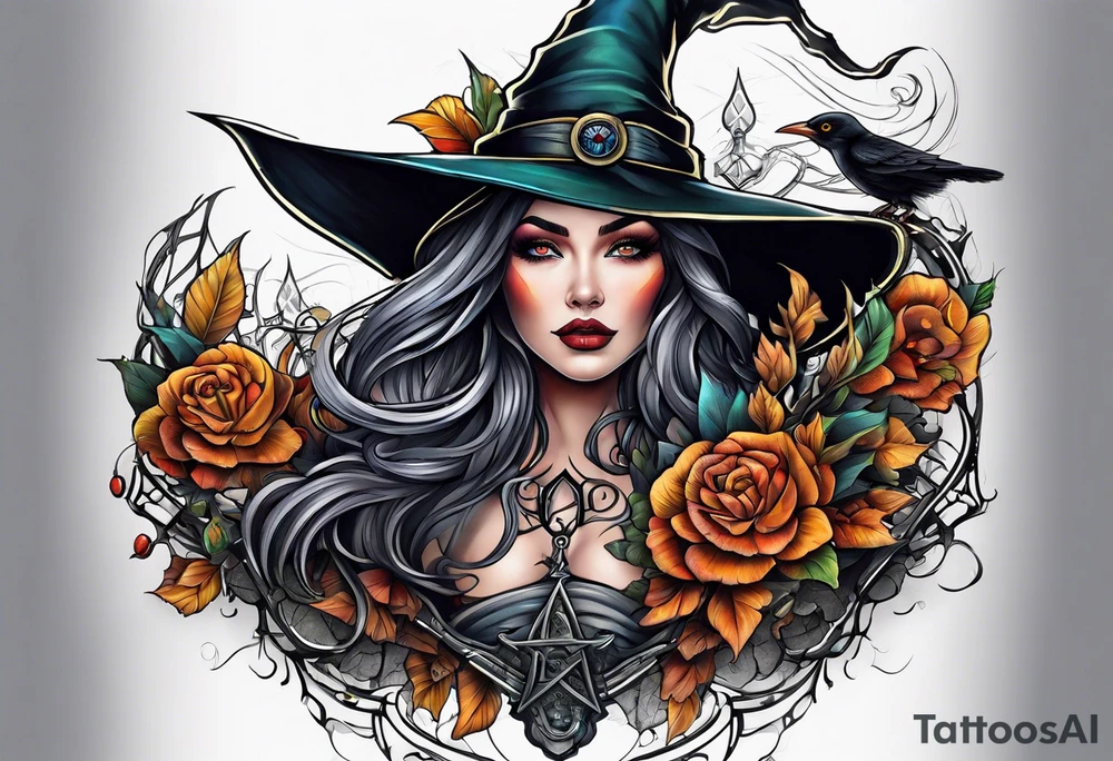 Witch tattoo idea
