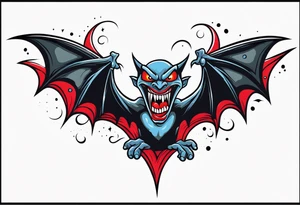 Vampire forearm tattoo design tattoo idea