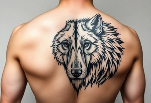 A solitary yet sublime and noble wolf and its progeny the face. for  left arm tattoo tattoo idea