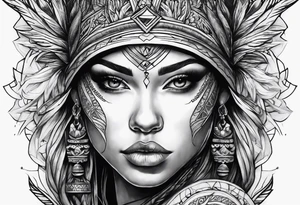 Represent strength and self awareness and discipline tattoo idea