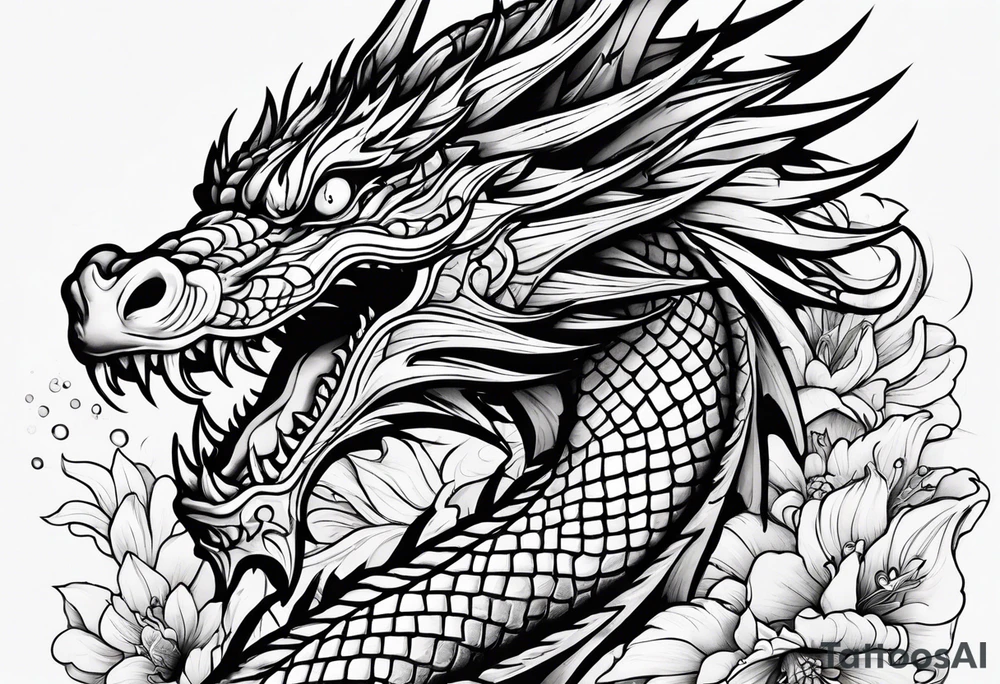 Dragon tattoo idea